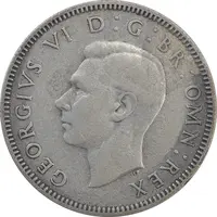 سکه 1 شیلینگ 1941 جرج ششم - تیپ 1 - EF40 - انگلستان