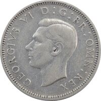 سکه 1 شیلینگ 1946 جرج ششم - تیپ 1 - AU50 - انگلستان