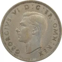 سکه 2 شیلینگ 1947 جرج ششم - EF45 - انگلستان