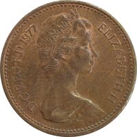 سکه 1/2 پنی 1977 الیزابت دوم - MS62 - انگلستان