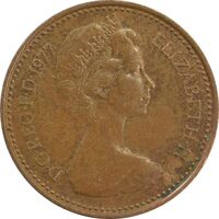 سکه 1/2 پنی 1977 الیزابت دوم - AU50 - انگلستان