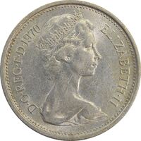 سکه 5 پنس 1970 الیزابت دوم - AU55 - انگلستان