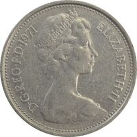 سکه 5 پنس 1971 الیزابت دوم - EF45 - انگلستان