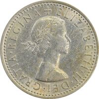 سکه 6 پنس 1966 الیزابت دوم - AU55 - انگلستان