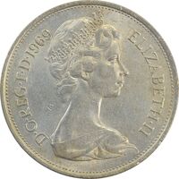 سکه 10 پنس 1969 الیزابت دوم - AU58 - انگلستان