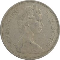 سکه 10 پنس 1970 الیزابت دوم - EF45 - انگلستان