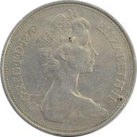 سکه 10 پنس 1970 الیزابت دوم - EF40 - انگلستان