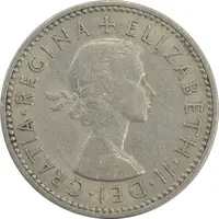 سکه 1 شیلینگ 1957 (سپر انگلیس) الیزابت دوم - EF45 - انگلستان