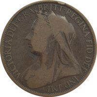 سکه 1 پنی 1896 ویکتوریا - F12 - انگلستان