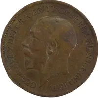 سکه 1/2 پنی 1921 جرج پنجم - F - انگلستان