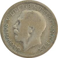 سکه 6 پنس 1925 جرج پنجم - VF30 - انگلستان