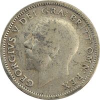 سکه 6 پنس 1926 جرج پنجم - VF25 - انگلستان