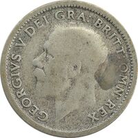 سکه 6 پنس 1926 جرج پنجم - VF20 - انگلستان