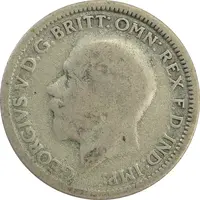 سکه 6 پنس 1929 جرج پنجم - VF25 - انگلستان