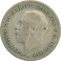 سکه 6 پنس 1932 جرج پنجم - VF30 - انگلستان