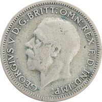 سکه 6 پنس 1936 جرج پنجم - VF30 - انگلستان