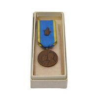 مدال برنز آویزی تاجگذاری 1346 (شب) - UNC - محمد رضا شاه