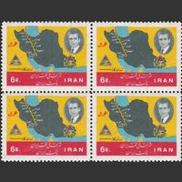 تمبر سالگرد ملی شدن نفت (2) 1345 - محمدرضا شاه