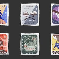 تمبر لوایح ششگانه (2) 1342 - محمدرضا شاه