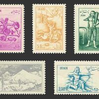 تمبر ورزشهای باستانی 1332 - محمدرضا شاه