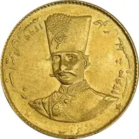 سکه طلا 2 تومان 1299 تصویری - MS62 - ناصرالدین شاه