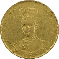 سکه طلا 2 تومان 1296 تصویری - EF45 - ناصرالدین شاه