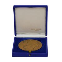 مدال صدمین سالگرد زادروز رضاشاه 2536 (با جعبه) - MS63 - محمد رضا شاه