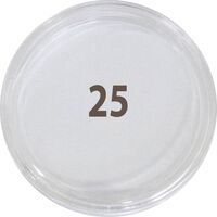 کاور سکه پلاستیکی (کپسول) - سایز 25 - ذره بینی