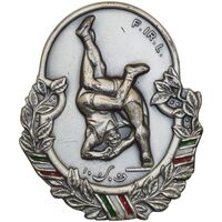 نشان اهدایی فدراسیون کشتی - AU - محمد رضا شاه