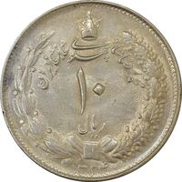 سکه 10 ریال 1324 - MS62 - محمد رضا شاه
