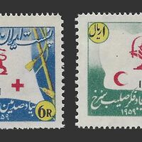 تمبر صدمین سال صلیب سرخ - محمدرضا شاه