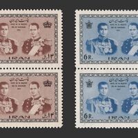 تمبر دیدار فردریک پادشاه دانمارک 1342 - محمدرضا شاه