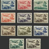 تمبر سری پست هوایی 1332 - محمدرضا شاه