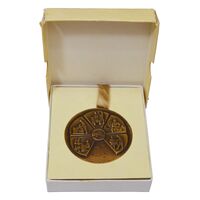 مدال برنز انقلاب سفید 1346 (با جعبه) - MS63 - محمد رضا شاه