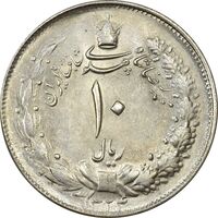 سکه 10 ریال 1324 - MS63 - محمد رضا شاه