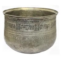 پاتیل مسی قلمزنی طرح نقوش و خط