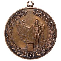 مدال آویز ورزشی برنز قهرمانی کشتی کشور (شرکت نفت) - AU - محمد رضا شاه