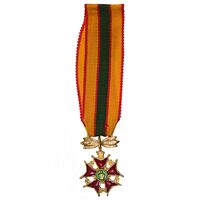 نشان خدمت شهربانی درجه دو (شب) - UNC - محمد رضا شاه