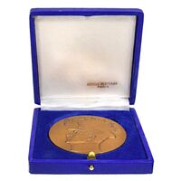 مدال صدمین سالگرد زادروز رضاشاه 2536 (با جعبه) - AU58 - محمد رضا شاه