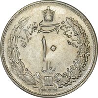 سکه 10 ریال 1323 - MS63 - محمد رضا شاه