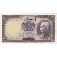 اسکناس 10 ریال پشت فارسی (بدون مهر) - تک - UNC61 - رضا شاه