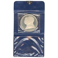 مدال نقره 200 ریال جشنهای 2500 ساله 1350 (با کاور فابریک) - PF63 - محمد رضا شاه