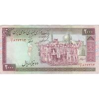 اسکناس 2000 ریال (ایروانی - نوربخش) - تک - AU50 - جمهوری اسلامی