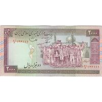 اسکناس 2000 ریال (نوربخش - قاسمی) فیلیگران فهمیده - تک - AU58 - جمهوری اسلامی