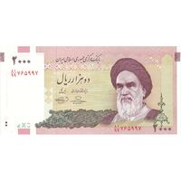 اسکناس 2000 ریال (حسینی - بهمنی) - تک - UNC64 - جمهوری اسلامی