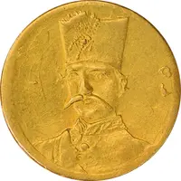سکه طلا 5000 دینار 1305 تصویری - MS61 - ناصرالدین شاه