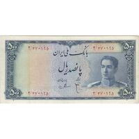 اسکناس 500 ریال مینیاتور - تک - EF45 - محمد رضا شاه