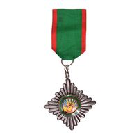 نشان همایونی درجه پنج (با روبان فابریک و انگ) - EF - رضا شاه