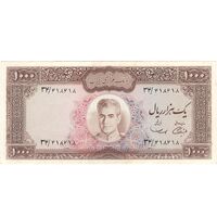 اسکناس 1000 ریال (آموزگار - سمیعی) نوشته سیاه - EF45 - محمد رضا شاه