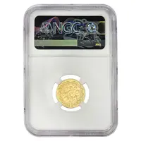 سکه طلا 1 تومان 1314 خطی - NGC - MS62 - مظفرالدین شاه
